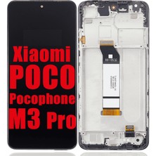 Genos Xiaomi Redmi Note 10 5g LCD Ekran Dokunmatik Siyah Çıtalı A Plus Kalite