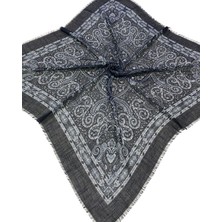 Soft İpek Desenli Flamlı Eşarp