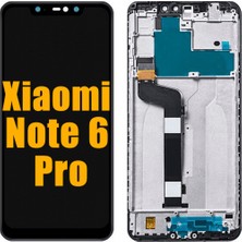 Genos Xiaomi Redmi Note 6 Pro LCD Ekran Dokunmatik Siyah Çıtalı A Plus Kalite