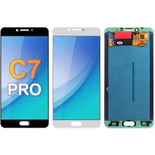 Genos Samsung Galaxy C7 Pro C7010 ile Uyumlu OLED Ekran Dokunmatik