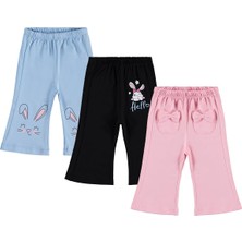 Civil Baby Tavşan Baskılı 3'lü Set 6-18 Ay Tayt - Standart 9-12 Ay