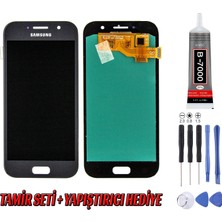 Genos Samsung A5 2017 A520 LCD Ekran OLED Siyah Montaj Kiti Hediye