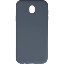 Starseven Galaxy J7 / J730 Kılıf Nano Içi Kadife Silikon - Gri
