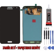 Genos Samsung G610 J7 Prime LCD Ekran Servis Siyah Montaj Kiti Hediye