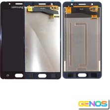 Genos Samsung Galaxy J7 Max G615 LCD Ekran Dokunmatik Siyah Revize