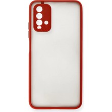 Starseven Redmi 9t Kılıf Montreal Silikon Kapak - Kırmızı