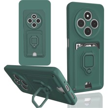 Starseven Redmi 14C Kılıf Zuma Kartvizitli Yüzüklü Silikon - Yeşil