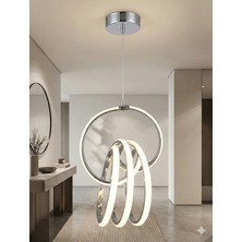 Bohem Aydınlatma Karma Model Krom 3 Renk LED Modern Avize