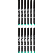 Hi-Text Asetat Kalem M 12 Adet Cd, Plastik, Cam, Metal Kalemi