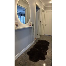 Doğuş Peluş Halı Tavşan Kahverengi Yumuşak Dokulu Peluş Halı Çift Kafa Post