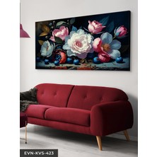 Evine Moda Yağlı Boya Görünümlü Natürmort Tek Parça Kanvas - Canvas Tablo