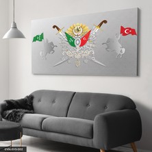 Evine Moda Osmanlı Tuğrası Tek Parça Kanvas Canvas Tablo Tablo