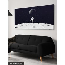 Evine Moda Ayda Astronot Tek Parça Kanvas Canvas Tablo Tablo