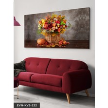 Evine Moda Meyve ve Çiçek Tek Parça Kanvas Canvas Tablo Tablo
