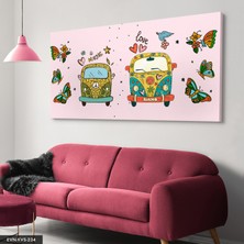 Evine Moda Kelebekler Tek Parça Kanvas Canvas Tablo