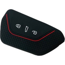 Ufak Tefek Şeyler Yeni Volkswagen Golf 8 Silikon Anahtar Koruma Kılıfı Siyah Renk