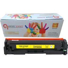 QPrint Hp 202A CF502A Muadil Sarı Toner M254DW M254NW M280NW M281FDN M281FDW 