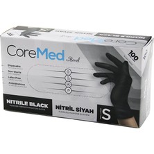 Go İthalat S BEDEN SİYAH PUDRASIZ NİTRİL MUAYENE ELDİVENİ  100LÜ