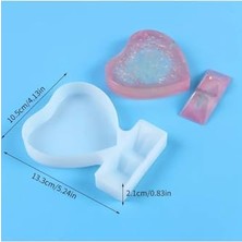 51- Epoksi Kalıpları Epoksi Reçine Fotoğraf Çerçevesi Silikon Resim Çerçevesi Kalıbı 13X10CM, Şeffaf