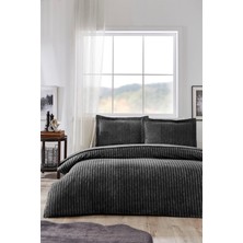 Özdilek Noir King Size Lastikli Çarşaf Nevresim Takımı  Antrasit