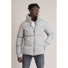 Akçaylar Slimfit Dik Yaka Elyaf Dolgulu Fermuar Kapamalı Şişme Mont