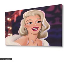 Evine Moda Marilyn Monroe Tek Parça Kanvas Canvas Tablo Tablo