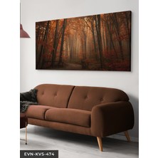 Evine Moda Orman Yolu Tek Parça Kanvas - Canvas Tablo