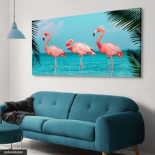 Evine Moda Flamingo Tek Parça Kanvas Canvas Tablo Tablo