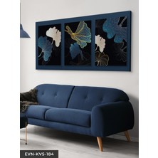 Evine Moda Soyut Yapraklar Tek Parça Kanvas Canvas Tablo Tablo