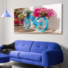 Evine Moda Mavi Bisiklet Tek Parça Kanvas Canvas Tablo Tablo