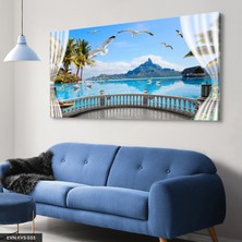 Evine Moda Martılar Tek Parça Kanvas Canvas Tablo Tablo