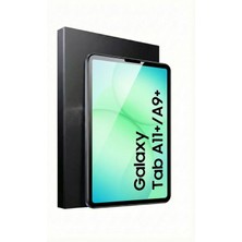 Fibaks Galaxy Tab A11 Plus / A9 Plus 11 Uygulama Aparatlı Ekran Koruyucu Gerçek Kırılmaz Cam SM-X230 X210
