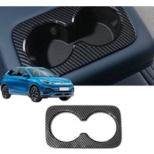 Ramm Byd Atto 3 Arka Kol Dayama Bardak Tutucu Çerçevesi - Abs Karbon Kaplama - Siyah