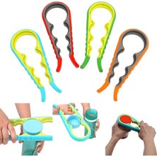 SHC4200 4 Fonksiyonlu Plastik -Silikon Şişe Kavanoz Kapağı Açma Aparatı