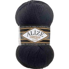 Alize Süperlana Klasik 5 Adet 60 Siyah