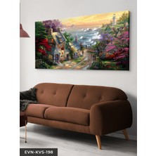 Evine Moda Thomas Kinkade Yağlı Boya Tek Parça Kanvas Canvas Tablo Tablo