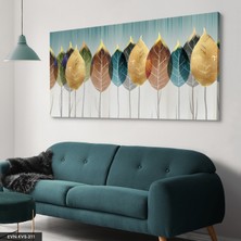 Evine Moda Renkli Yapraklar Tek Parça Kanvas - Canvas Tablo