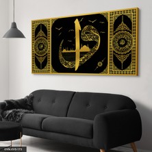 Evine Moda Elif Vav Tek Parça Kanvas Canvas Tablo Tablo