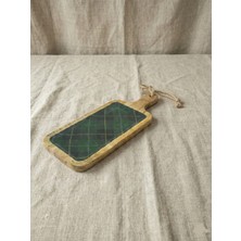 Zensori Mango Ahşap Saplı Sunum Tahtası