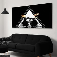 Evine Moda Bateri Tek Parça Kanvas Canvas Tablo Tablo