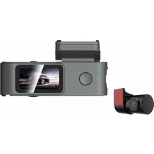 Nif Bilişim Dahua DAE-HC5710WV-S5PRO S5PRO Araç Içi Kamera Ön 4K Arka 1080P Çift Kameralı Araç Kamerası Wi-Fi G-Sensör