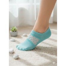 TrendyChic Iki Adet Mavi Noktalı Tül Detaylı Babet Çorap