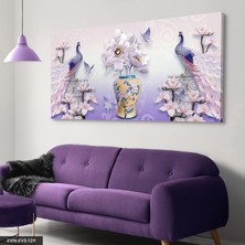 Evine Moda Tavus Kuşu Tek Parça Kanvas Canvas Tablo Tablo