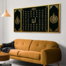 Evine Moda Esmaul Hüsna Tek Parça Kanvas Canvas Tablo Tablo