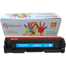 QPrint Hp 202A CF501A Muadil Mavi Toner M254DW M254NW M280NW M281FDN M281FDW 