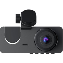 H15 Wifi Full Hd 1080P Yüksek Hassasiyetli Üç Kameralı Araç Içi Kamera Araba Güvenlik Kamerası Gece Görüşü Ön Geri Iç Kayıt Ir LED