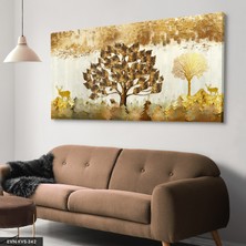 Evine Moda Altın Doğanın Sükuneti Tek Parça Kanvas - Canvas Tablo