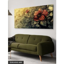 Evine Moda Kırmızı Çiçek Tek Parça Kanvas - Canvas Tablo