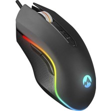 SM-F09 Tıtanıo USB Gümüş 7200DPI Rgb Ledli Gaming Oyuncu Mouse