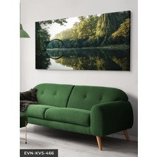 Evine Moda Göl Üzerinde Köprü Tek Parça Kanvas - Canvas Tablo